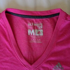 Pink Adidas short sleeve tee